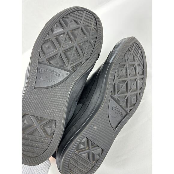 Converse Low Top Sneakers Black 8 Neoprene Gothic Goth Gothcore Black on Black - Picture 5 of 9